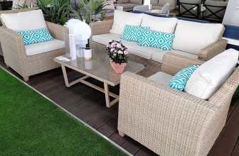 Naterial de Leroy Merlin, set muebles para porche